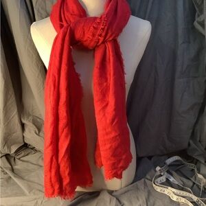 Vibrant Red Women's Scarf